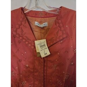 NWT Coldwater Creek orange blazer-size 8